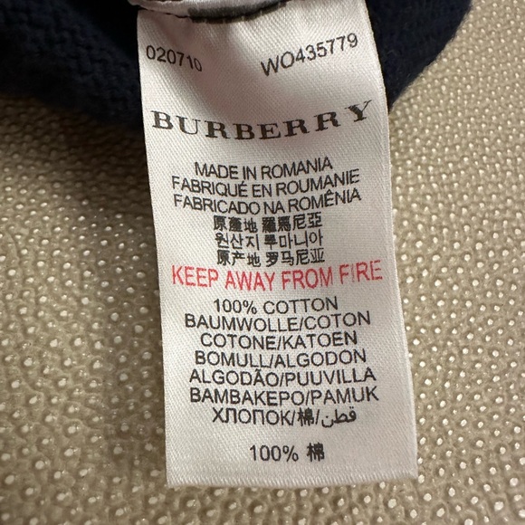 Burberry boys zip up cardigan sweater size 6 - Picture 5 of 6